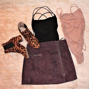 Cheetah Print Booties